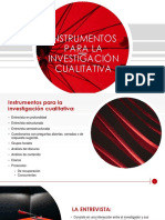 Instrumentos para La Investigación Cualitativa