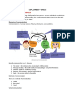 Employabilty Skills Focus Area