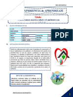 EXPERIENCIA DE APRENDIZAJE Nro.6 - 3ro y 4to - MATEMÁTICA