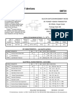 Polyfet RF Devices: Silicon Gate Enhancement Mode RF Power Transistor Vdmos