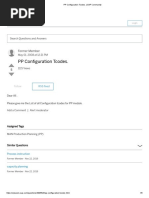 PP Configuration Tcodes. - SAP Community