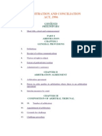 The Arbitration and Conciliation ACT, 1996: Preliminary