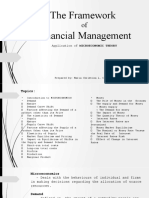 The Framework Financial Management: Application of MICROECONOMIC THEORY