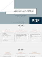 Contemporary Architecture - Module 1