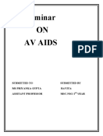 Assissment of A.V Aids