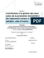 Ontribution À La Gestion Des Eaux Usées de La Promotion Immobilière Des Logements Sociaux À Songon (Abidjan, Côte D'ivoire)