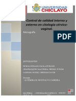 Control de Calidad Interno y Externo en Citología Cérvico-Vaginal