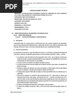 04 Especificaciones Tec. Obras Provisionales