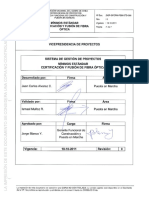 SGP-GFCPM-PEM-STD-066 Certificación y Fusión de Fibra Óptica.