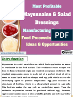 Most Profitable Mayonnaise & Salad Dressings Manufacturing Business-104583