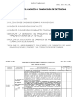 Aprehensiones, Cacheos y Conduccion de Detenidos