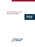 TC-Python Installation Guide: Thermo-Calc Version 2021b