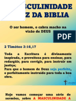 A Masculinidade Segundo A Biblia