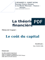 La Théorie Financière: Le Coût Du Capital