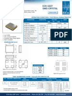 ECX-1637 SMD Crystal: Operating Conditions / Electrical Characteristics