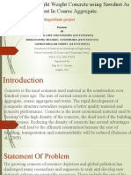 Production of Light Weight Concrete Using Sawdust As Raw Material