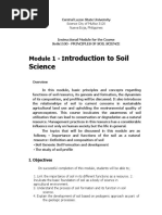 Module 1-Introduction To Soil Science