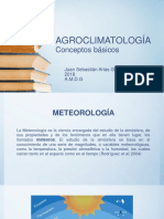 AGROCLIMATOLOGÍA Conceptos Básicos