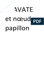 CRAVATE Et Nœud Papillon