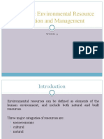 Module 6: Environmental Resource Protection and Management: Week 9