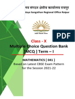 Class - X: Based On Latest CBSE Exam Pattern For The Session 2021-22