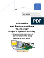 Computer Systems Servicing: Nformation and Communications Technology