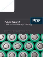 Public Report 9 Lithium-Ion Battery Testing: September 2020