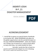 Disaster Management SST