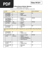 Assessment Schedule First Term September 2021