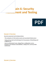 Domain 6 - Security Assessment and Testing