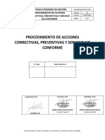 Acciones Correctivas, Preventivas y SNC v1