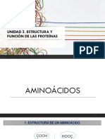 Unidad 3. Estructura y Función de Las Proteínas.