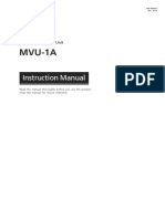 Mercury Vaporizer Unit MVU-1A Instruction Manual