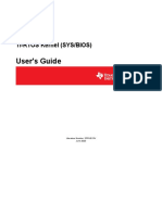 User's Guide: TI-RTOS Kernel (SYS/BIOS)