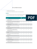 4.2 Leadership Styles Questionnaire