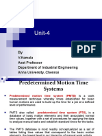 Unit-4: V.Kamala Asst Professor Department of Industrial Engineering Anna University, Chennai