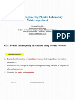 PHY119: Engineering Physics Laboratory: Melde's Experiment