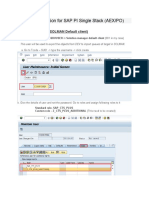 CTS+ Configuration For SAP PI Single Stack (AEX/PO) : 1. User Creation (In SOLMAN Default Client)