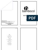 Bambozzi Manual de Instruções Piccola 400