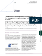 SLE, British Society For Rheumatology Guidelines