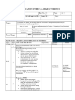 Sop-Special Characteristics Identification