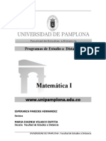 Matematicas I Pamplona