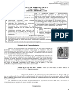 Guía de Aprendizaje Nº3 - Calor y Temperatura - Octavo Básico (Física)