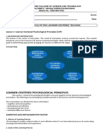 Lesson 1: Learner-Centered Psychological Principles (LCP)