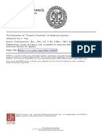 The Estimation of Transfer Functions of Quadratic Systems