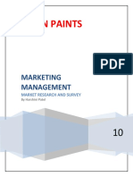 Asian Paints: Marketing Management