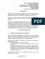 Planificación y Gestión de Un Evento Recreativo