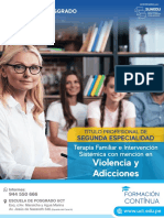 Terapia Familiar e Intervención Sistemica Con Mencion en Violencia y Adicciones