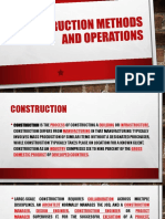 Construction Methods and Operations