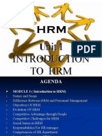 Introduction To HRM